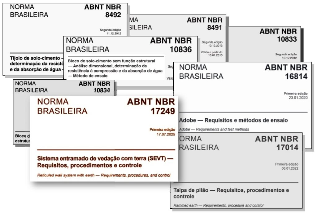 Normas para construções com terra (ABNT)